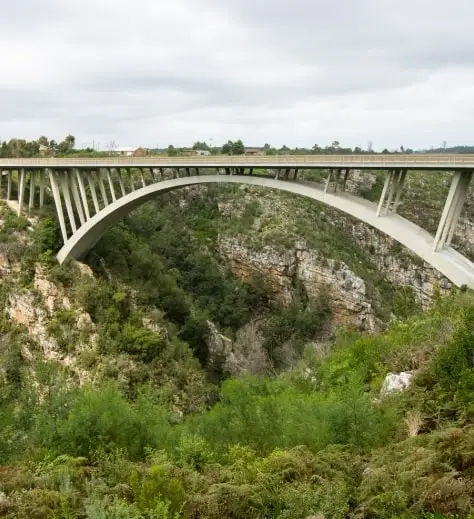 bridge over a gorge