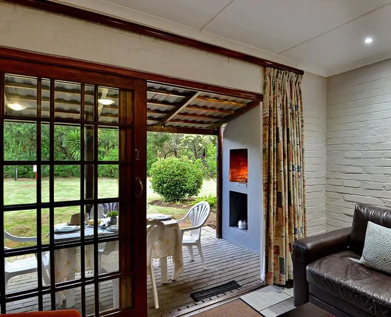 private patio in room 30